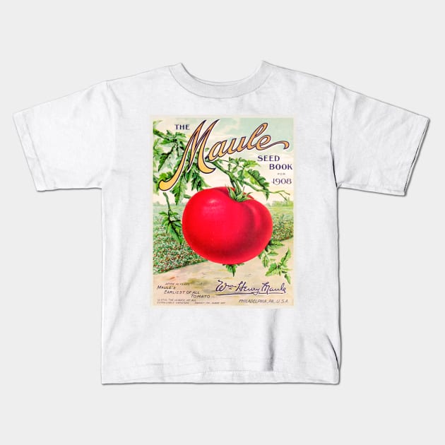 The Maule Seed Book for 1908 Kids T-Shirt by WAITE-SMITH VINTAGE ART